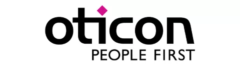 Schriftzug oticon - People First